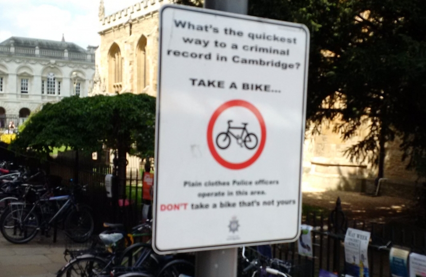 Take A Bike Sign